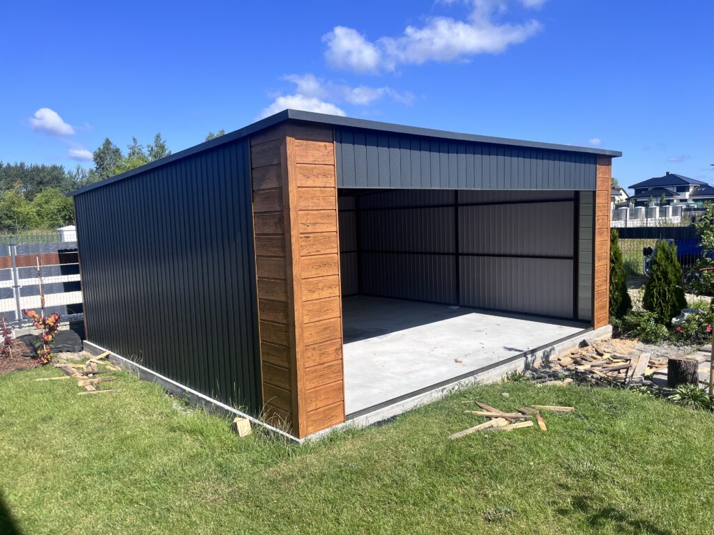 Wiata blaszana 6m x 5,8m